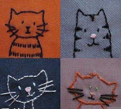 簡單的小動物刺繡圖案大全